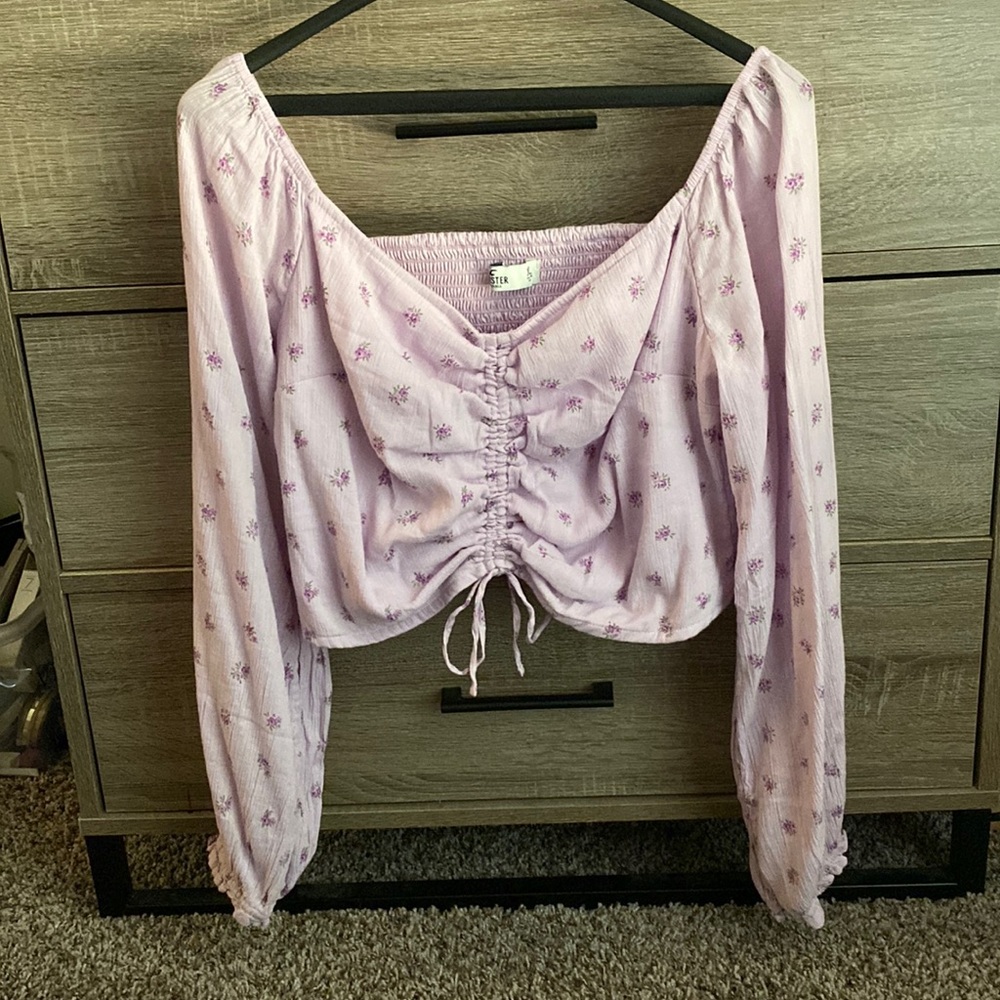 Hollister Cropped Off the Shoulder Top
